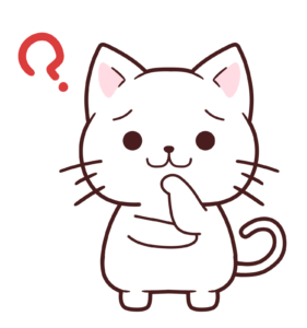 考える猫画像